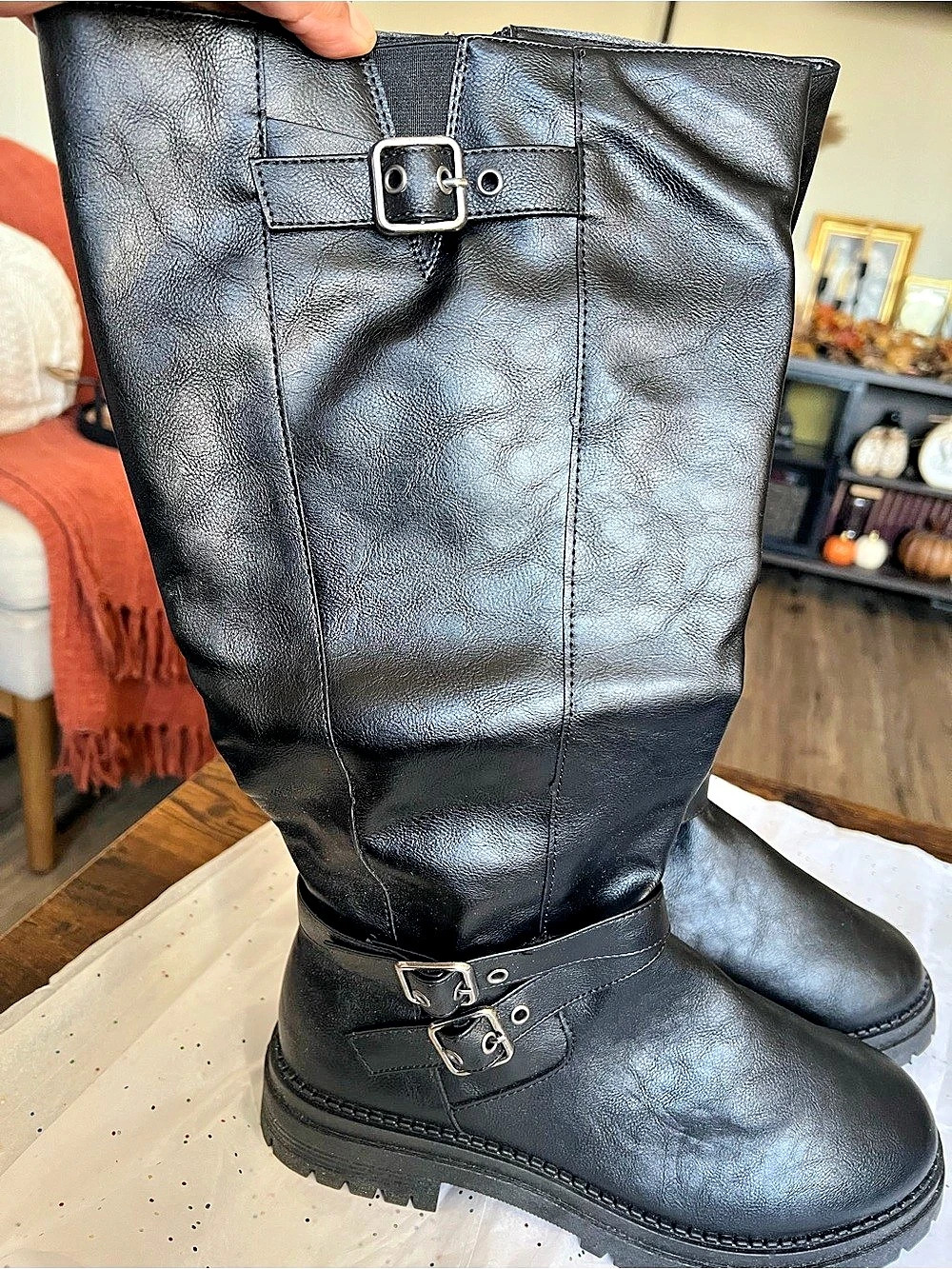 Baldwin Over-the-Knee Boots Black US 11 Like New